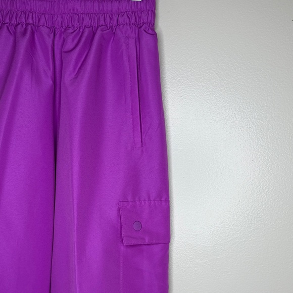 Adidas Purple Athletic Cargo Outdoor Windbreaker Pants XS New With Tags - Picture 6 of 16